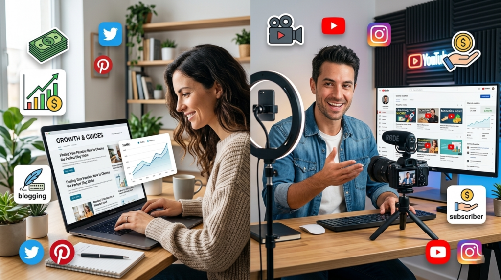 Blogging vs YouTube Which One Makes More Money